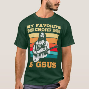 T-shirt Ma Chord Préférée Est Guitariste Gsus