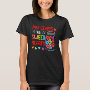 T-shirt Ma classe est pleine de cœurs de Saint-Valentin Pr