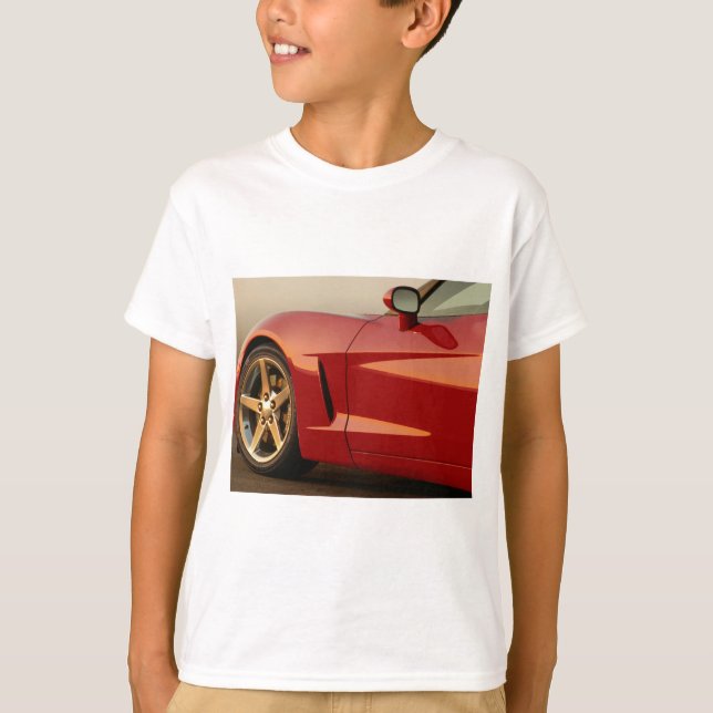 T-shirt Ma Corvette rouge (Devant)