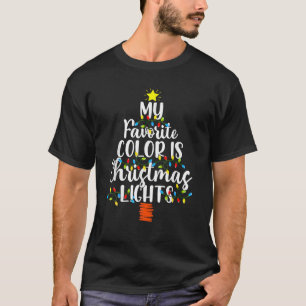 T-shirt Ma couleur préférée est le pyjama de Noël