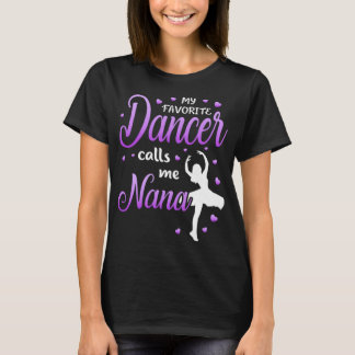 T-shirt Ma danseuse préférée m'appelle Nana Dance Grandma