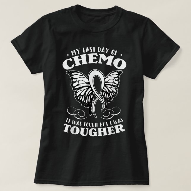 T-shirt Ma Dernière Journée De Chemo Chemise Chemise Papil (Design devant)