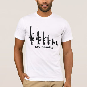 T-shirt Ma famille (armes à feu d'amour d'I)
