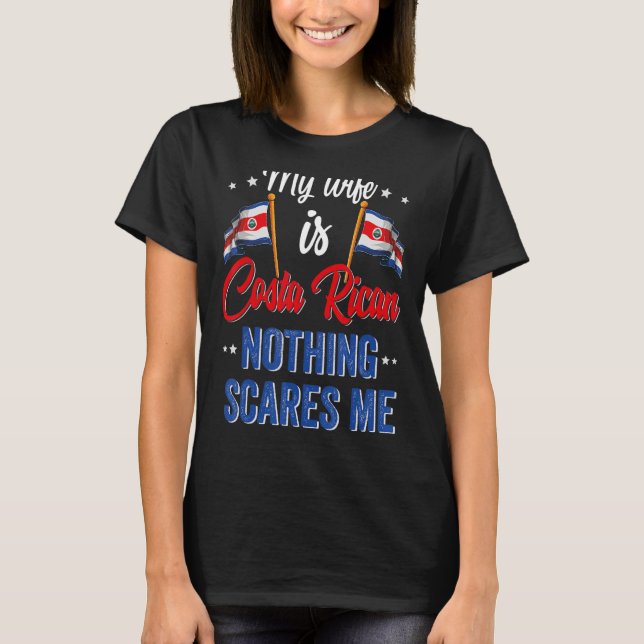 T-shirt Ma Femme Est Costa Rica Patrimoine Du Costa Rica (Devant)