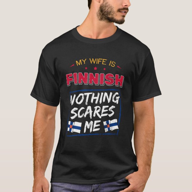 T-shirt Ma femme est finlandaise République de Finlande Pa (Devant)