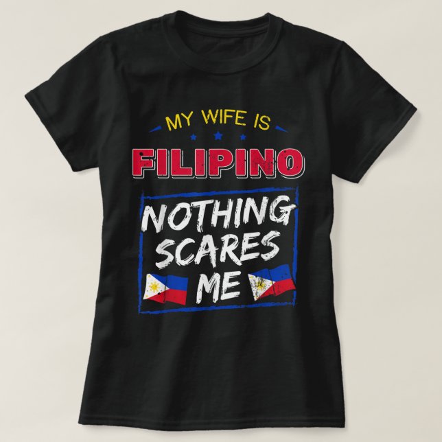 T-shirt Ma Femme Est La République Philippine Des Philippi (Design devant)