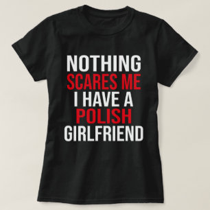 T-shirt Ma Femme Est Polonaise Rien Ne Me Fait Peur Mari