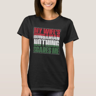 T-shirt Ma femme est un mari hongrois Hongrie