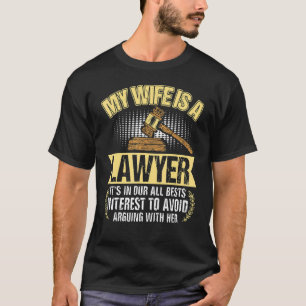 T-shirt Ma Femme Est Une Étudiante Juge De L'École De Droi