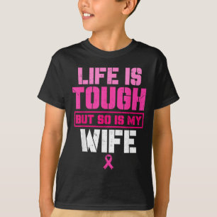 T-shirt Ma femme survivante de sensibilisation au cancer d