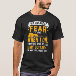 T-shirt Ma Femme Vendra Ma Guitare Guitariste