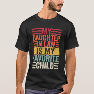 T-shirt Ma Fille En Droit Est Mon Favori Famille Enfant Hu