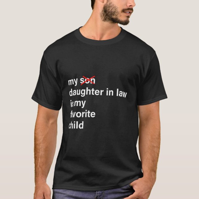 T-shirt Ma Fille En Droit Est Mon Père Enfant Préféré D (Devant)