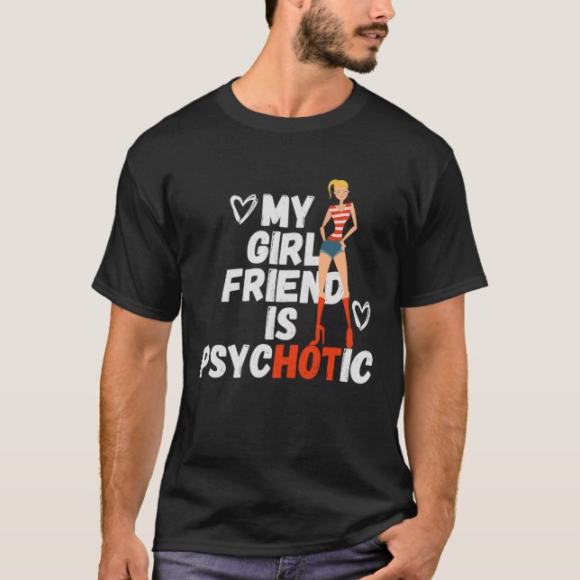 T-shirt Ma Fille Est Psychotique Sarcasme Sarcastique Quot (Devant)