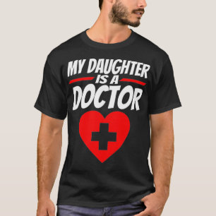 T-shirt Ma Fille Est Un Docteur Fier Parents Diplôme