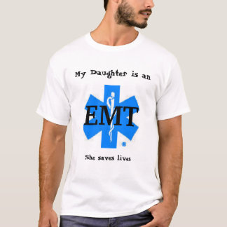 T-shirt Ma fille est un EMT