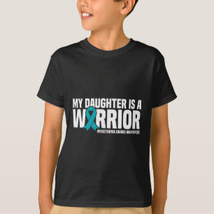 T-shirt Ma Fille Est Un Guerrier Myasthenia Gravis