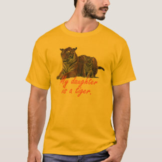 T-shirt Ma fille est un tigre