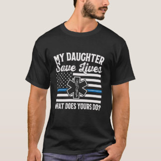 T-shirt Ma Fille Sauve Vit MT Maman D'Un EMT Mère L