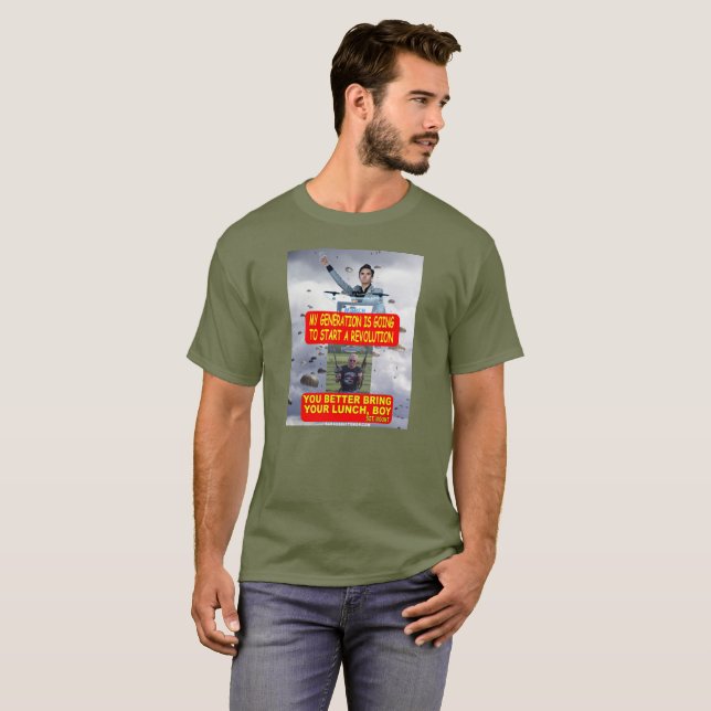 T-SHIRT MA GÉNÉRATION VA COMMENCER UNE RÉVOLUTION (Devant entier)