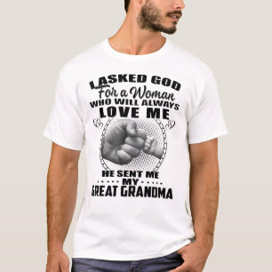 T-shirt Ma grand-mère, j'ai demandé à Dieu