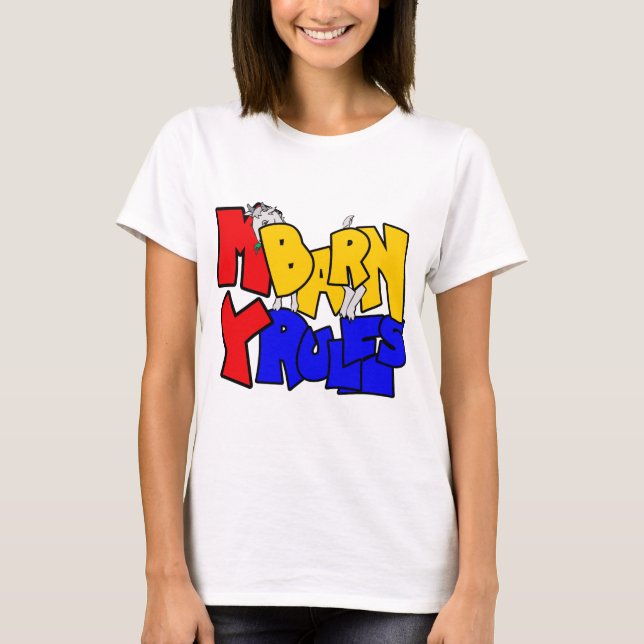 T-shirt Ma grange Mes règles Chèvre timide (Devant)