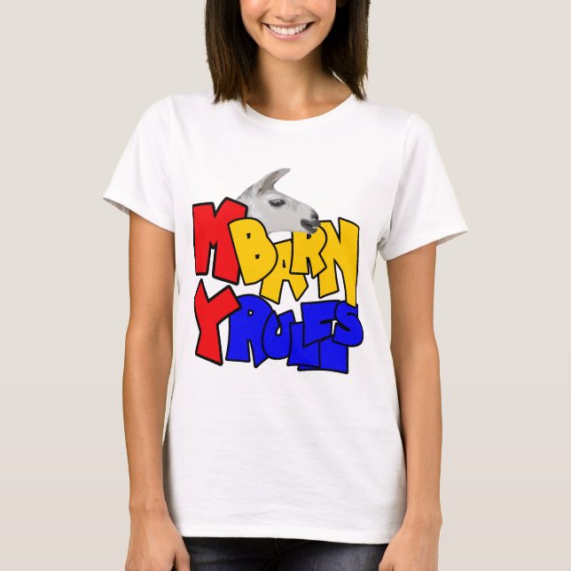 T-shirt Ma grange Mes règles Llama (Devant)