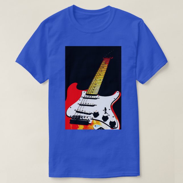 T-shirt Ma guitare rouge (Design devant)