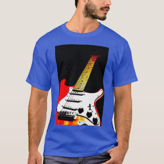 T-shirt Ma guitare rouge