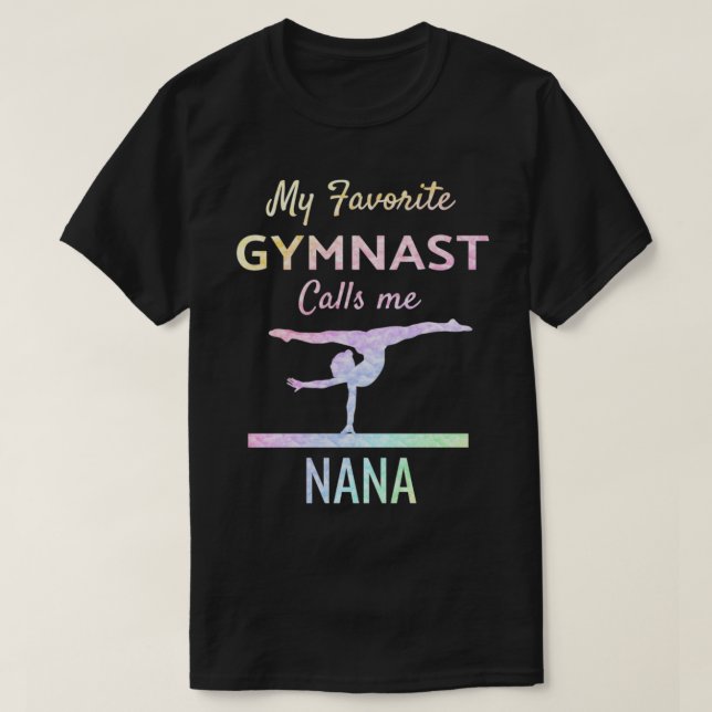 T-shirt Ma Gymnaste Favorite M'Appelle Nana Gymnastique Fi (Design devant)