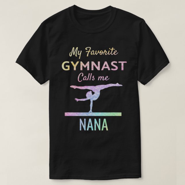 T-shirt Ma Gymnaste Favorite M'Appelle Nana Gymnastique Fi (Design devant)