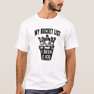 T-shirt Ma liste de compartiments glace de bière