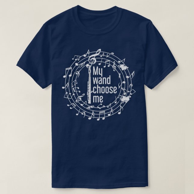 T-shirt Ma main me choisir Flute (Design devant)