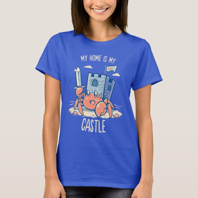 T-shirt Ma maison est mon château - bernard l'ermite (Devant)