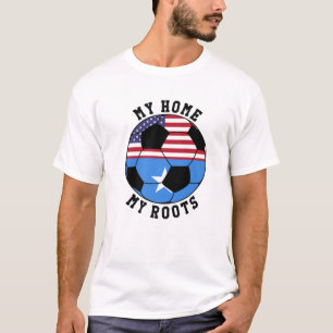 T-shirt Ma maison Mes racines Somalie Drapeau Football