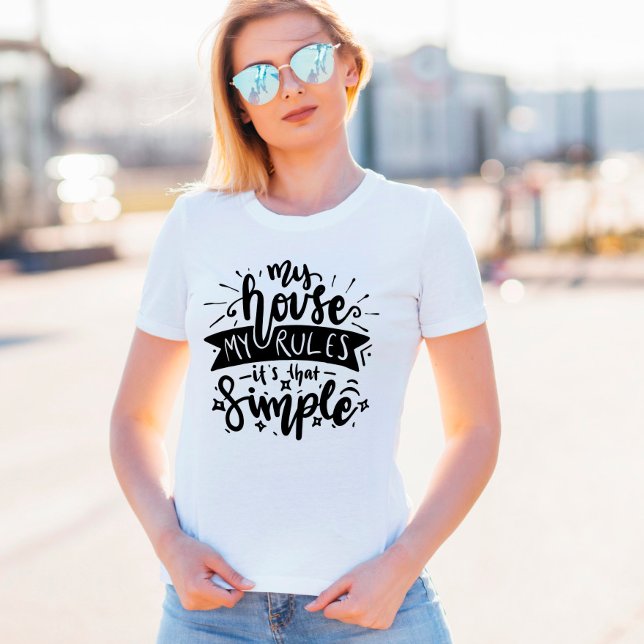 T-shirt Ma maison mes règles drôle Maman (Créateur téléchargé)