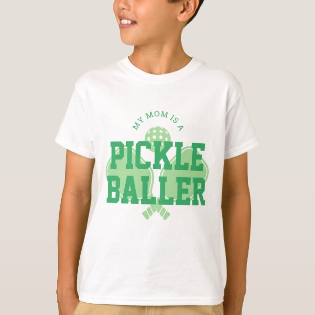 T-shirt Ma maman est une chemise de Pickleball pour enfant (Devant)