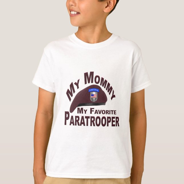 T-shirt Ma maman Mon Tee - shirt préféré Parachutiste (Devant)