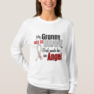 T-shirt Ma mamie est un cancer de poumon d'ange