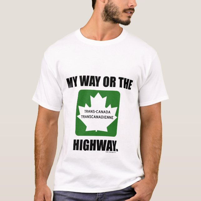 T-SHIRT MA MANIÈRE OU LA PIÈCE EN T DE ROUTE (Devant)