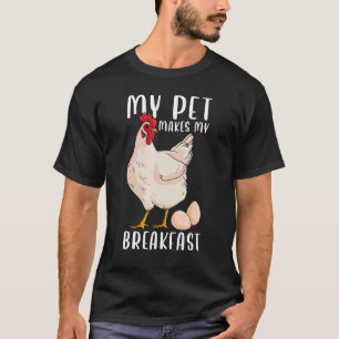 T-shirt Ma mascotte prépare mon petit-déjeuner Fermier Œuf
