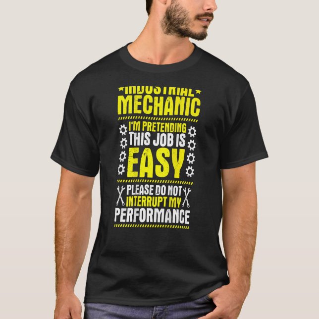 T-shirt Ma mécanique industrielle de performance (Devant)