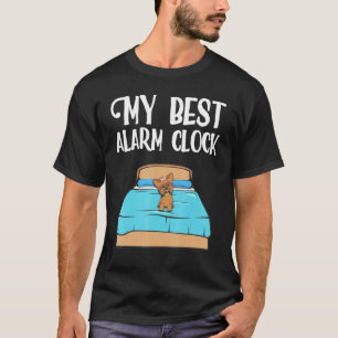 T-shirt Ma meilleure alarme horloge Chien Yorkshire Terrie