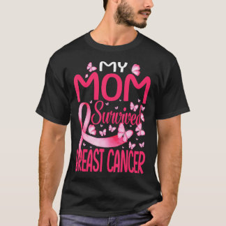 T-shirt Ma mère a survécu au cancer du sein Survivant