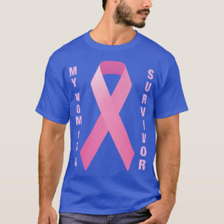 T-shirt Ma mère est une survivante du cancer du sein Ruban