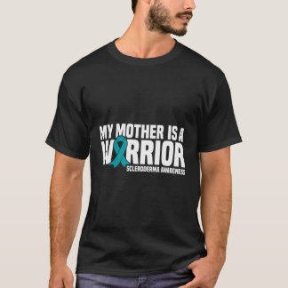 T-shirt Ma Mère Est Une Turquoise Guerrière De Ruban Scler