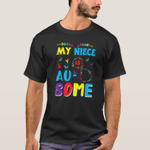 T-shirt Ma nièce autiste Incroyable Sensibilisation à l'au
