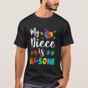 T-shirt Ma nièce est géniale Autisme Sensibilisation Enfan
