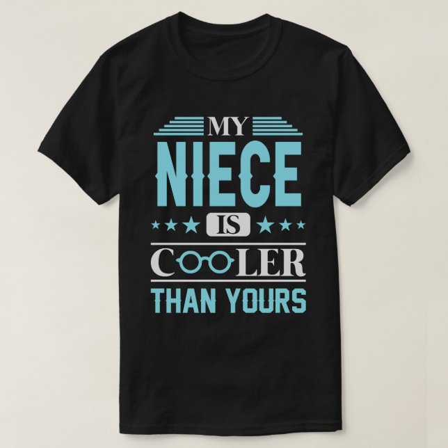 T-shirt Ma NIECE est Glacière que la tienne (Design devant)