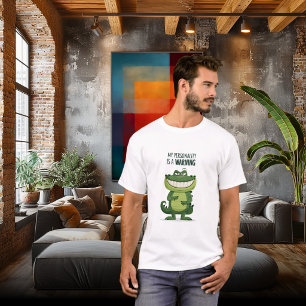 T-shirt Ma personnalité est un avertissement Drôle Crocodi